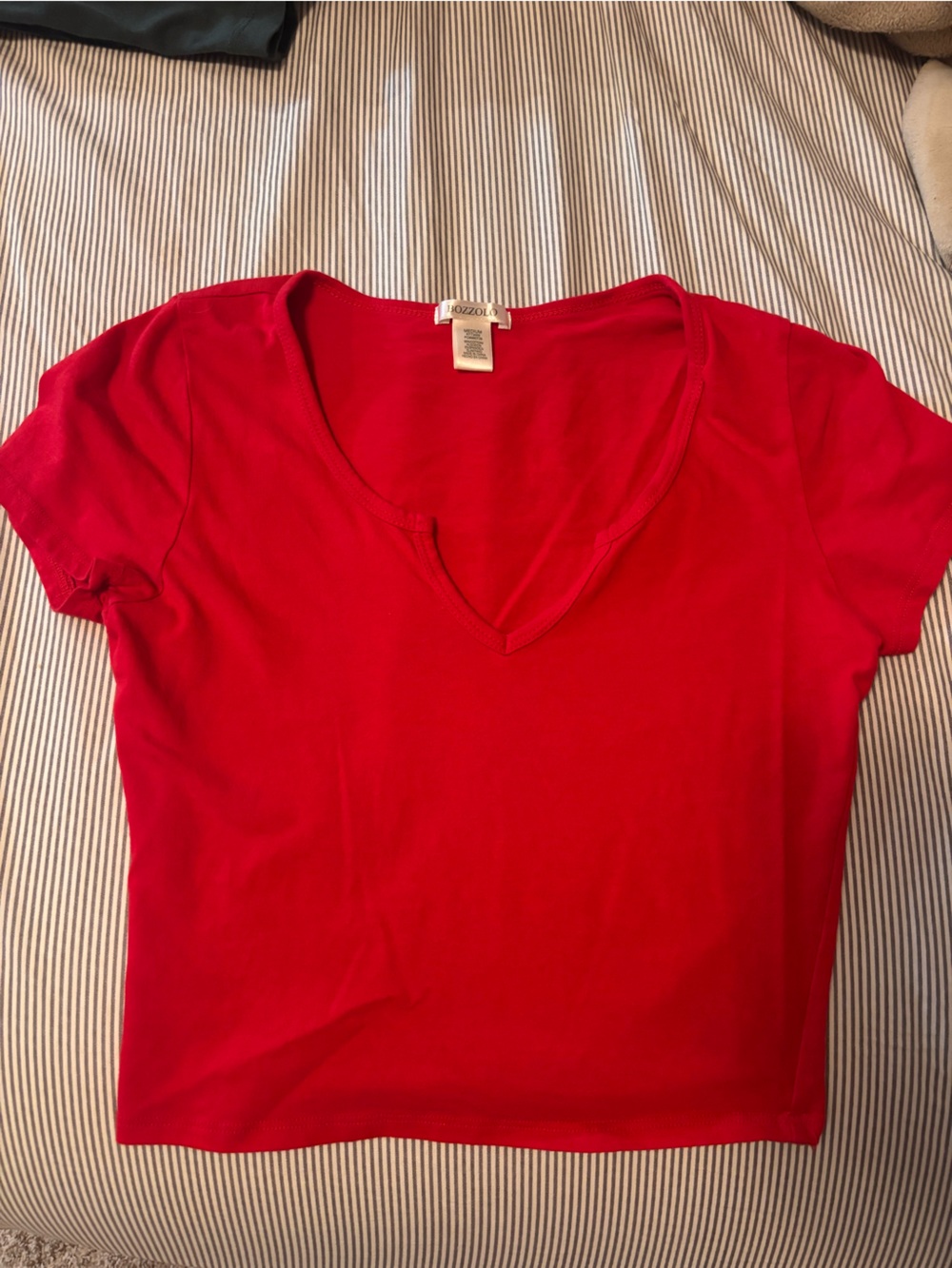 Bozzolo Vibrant Red Crop Top
